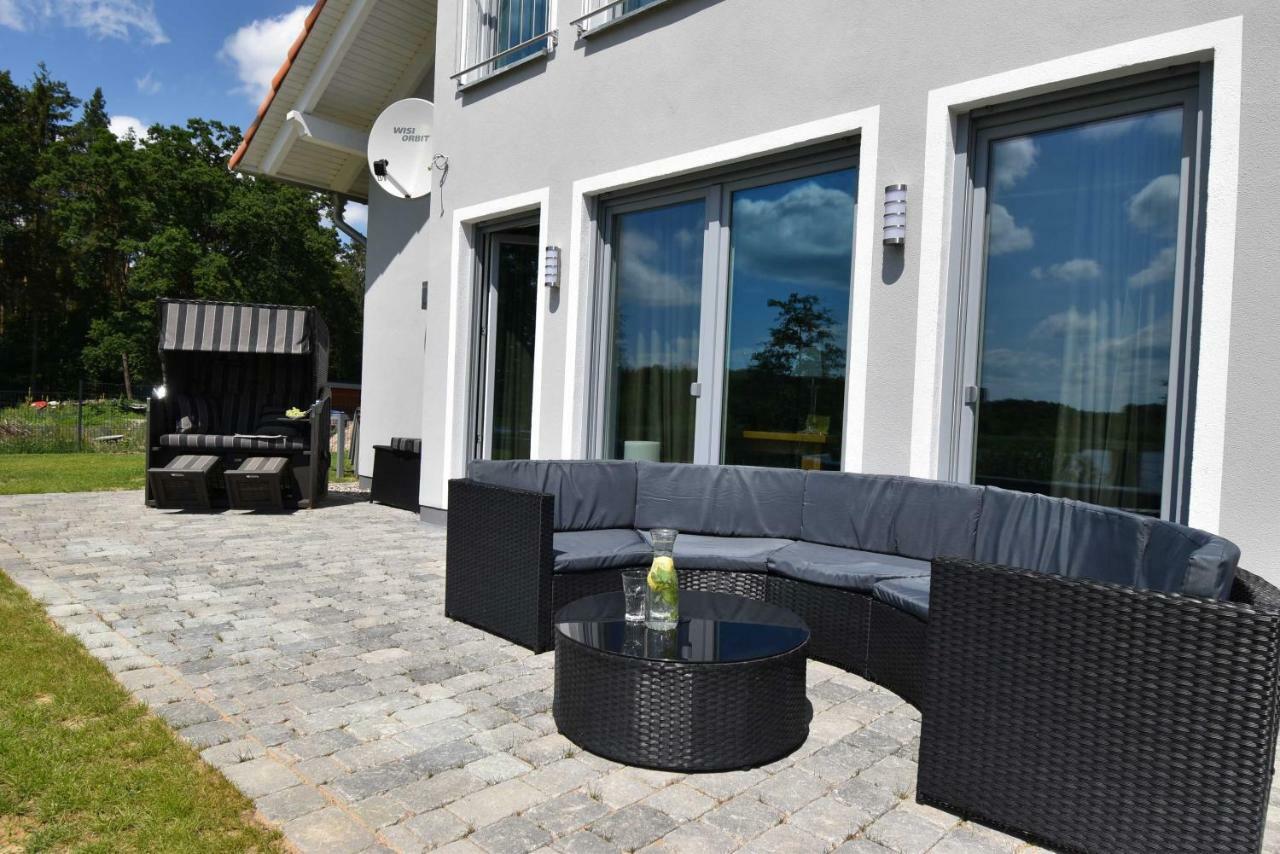Luxus-See-Domizil Mit Sauna, Kamin Und Boot-130 Qm Fuer 6 Personen Krakow am See Eksteriør billede